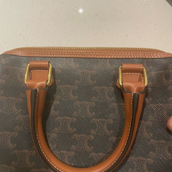 Celine small Boston triomphe canvas bag - Picture 5 of 14